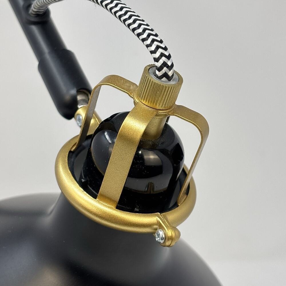 Ikea Desk Table Ranarp B1225 Black Adjustable Work Lamp Reading Light Tested - Picture 10 of 15